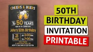 50th Birthday Invitations For Men