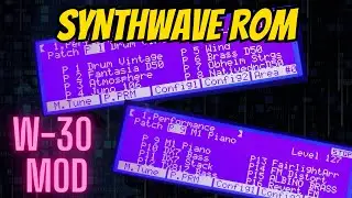 Roland W-30 Synthwave ROM Project finished! VIDEO #1