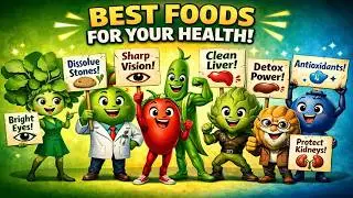 Superfoods with Human Powers 👁️🫘🍋 | Bright Eyes, Kidney Stone Cleanse & Liver Detox Naturally