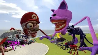 When Thomas Train confrontation Catnap Smiling Critters | Poppy Playtime Chapter 3 | Garry's Mod