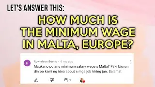 HOW MUCH IS THE MINIMUM WAGE IN MALTA, EUROPE? | BEWARE OF SCAMMERS! | VLOG 046 | Relly Louise