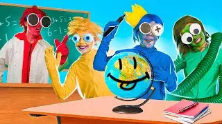 РАДУЖНЫЕ ДРУЗЬЯ в РЕАЛЬНОЙ ШКОЛЕ! Если бы Радужные Друзья Роблокс Были Людьми!