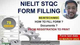 NIELIT STQC STA ONLINE APPLICATION FORM FILLING | HOW TO FILL GOVT JOB FORM #stqc