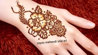 Simple And Easy Mehndi Design 2026//Arabic mehandi design 2026// New Mehendi//Zoya'smehendisilaiart 