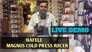 Hafele magnus cold press slow juicer || live demo & best quality juice