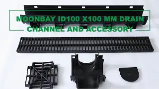 Moonbay ID100 X100 mm drain channel and accessory