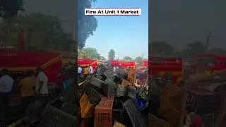 Fire at unit 1 market , Bhubaneswar #bhubaneswar #news