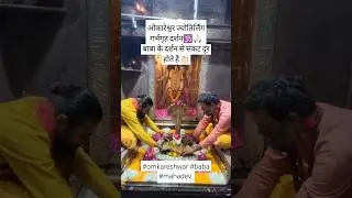 ओंकारेश्वर ज्योतिर्लिंग गर्भगृह दर्शन🕉️🙏🏻 Har har mahadev | Omkareshwar | Baba | Jyotirling #shorts