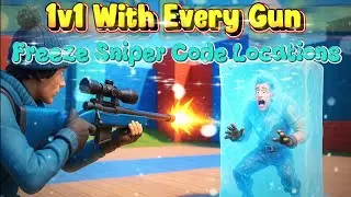 1v1 With Every Gun Freeze Sniper [Code Locations EASY Guide] #walkthrough #fortnite #gaming #code