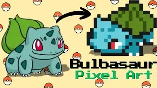 Bulbasaur Pixel Art Tutorial | Step-by-Step Guide with Materials | Pok&eacute;mon Drawing | Pixel Art