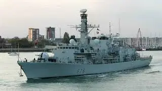 Royal Navy HMS Kent (F78) Type 23 Duke Class Frigate Portsmouth England