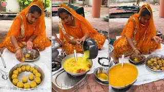 Rajasthani dal bati recipe - how to make dal baati churma - main course recipe #recipe