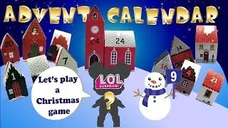 Christmas game with L.O.L Surprise dolls | DAY 9 |  Nea PlayTime Advent Calendar | Stop motion video