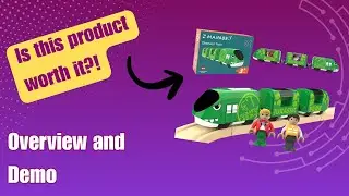 Motorized Dinosaur Train for Kids, Electric Train Toy Compatible with Thomas & Friends and Brio