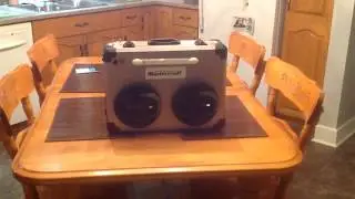 Homemade Boomcase DIY Boombox Solar Powered Bluetooth Portable USB Charger Briefcase
