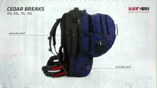 BlackWolf Cedar Breaks Travel Pack features