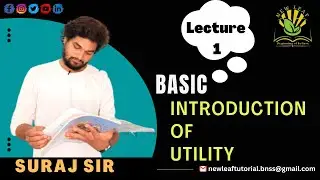 Basic Introduction Of Utility || उपयोगिता का मूल परिचय || Suraj Sir || Watch end0👀 || #lecture 1 ||
