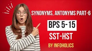 SYNONYMS AND ANTONYMS || IBA BPS 5-15 PREPARATION || SST-HST JOBS  part-6