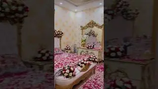 Beautiful Wedding Room Decor |Bridal Room Decor |#wedding #room #shorts #viral #ytshorts
