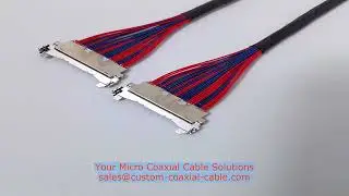 flexible cable shield 2574-020 Micro Coax Cable Assemblies 44 awg micro coax cable biocompatible USP