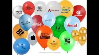 Latex Balloons with Customized Text / Logo Print for brand promotion or event celebration