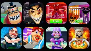 ESCAPE MR. STINKY DETENTION! SIR SCARY'S MANSION; STRANGER THINGS DEMOGORGON PRISON RUN;