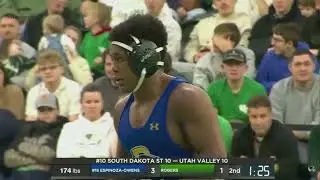 Moses Espinoza-Owens vs. Hudson Rogers (174lbs) FULL MATCH | 2025-26 Big 12 Wrestling