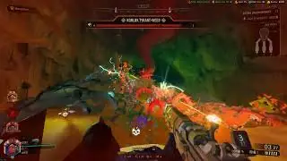 Bulk Detonator kited into Korlok Tyrant-Weed 【Deep Rock Galactic】