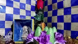Decoration with Glitter Sheet for Buddha Statue  #craft #gilttlersheet #buddha #statue #decoration