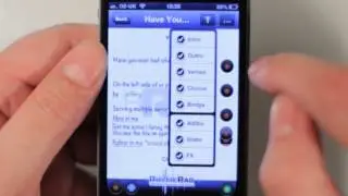 RhymePad Demo: Filter Menu