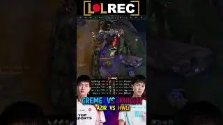 TES Creme vs BLG Knight - Creme AZIR vs Knight HWEI Mid #shorts #1v1lol #highlights #lpl