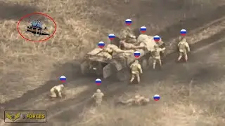 How Ukrainian drones and tanks brutally destroyed Russian infantry in close combat at Kursk