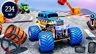 Monster Truck Ultra Mega Ramp Impossible Tracks - Car Stunt Master Drive - Android Gameplay #21