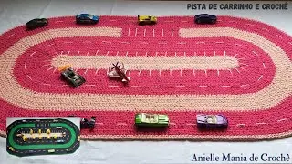 TAPETE PISTA DE CARRINHO EM CROCHÊ  2/2...
