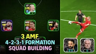 GOATED 4-2-3-1 (3 AMF) 🐐🔥 Best Formation For Quick Counter & LBC || Squad Building eFootball 2025