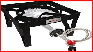 GasOne Square Heavy Duty Single Burner Outdoor Stove Propane Gas Cooker