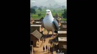 a big pigeon enters the village| cartoon video| wild life| cartoon video