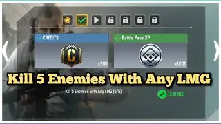 Call Of Duty Mobile Kill 5 Enemies With Any LMG Task Complete