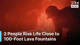 UNSEEN VIDEO: Two People Risk Life Walking Close to Kilauea&rsquo;s 100-Foot Lava Fountains | AA1B