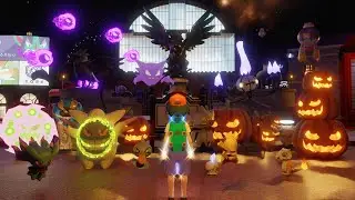 First Person Ash | Halloween party in Wyndon city | Pokemon ► First person view