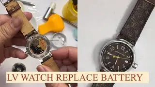 Вы видели, как в часах LV меняют батарейку в кожаном механизме?