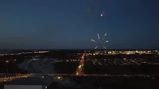 Prince Albert fireworks Drone footage June 21 2022