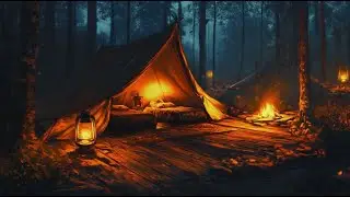 Medieval Night by the Fire 🔥 Warm Fire & Relaxing Fantasy Ambience