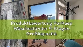 Produktbewertung PurKeep W&auml;schest&auml;nder 4-Etagen Gro&szlig;kapazit&auml;t &ndash; Upgrade W&auml;schetrockner mit Rollen, F