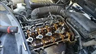 Saturn Vue in for valve train reseal.
