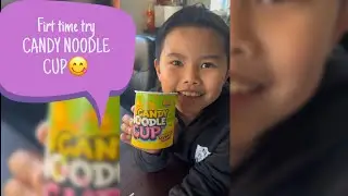 FIRT TIME TRY CANDY NOODLE CUP🤪// Cuộc Sống Tại Phần Lan 🇫🇮#Cuocsongtaiphanlan#candy#ch&acirc;u&acirc;u