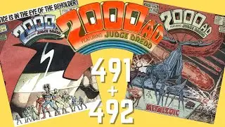 2000AD Classic LOOK BACK Prog 491 & 492 - From 1986 36 year old UK comics!