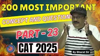 200 Most important questions part - 23 | CAT 2025 | #cat2025 #maths #catquantseries #aptitudetest