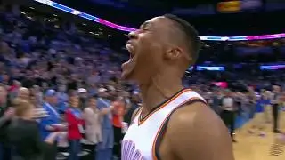 Paul George Dunks on Derrick Favors! Jazz vs Thunder 2017 18 Season