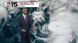 Elsa, off the west coast of Florida, heads for landfall overnight